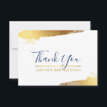 DANK IHNEN modernen Luxus vergoldeten Gold Marine  Dankeskarte<br><div class="desc">per kat massard >>> kat@simplysweetPAPERIE.com << Eine einfache, stilvolle Art zu sagen, danke an Ihre Gäste für den Besuch Ihres Kindes BAR MITZVAH Setup als Vorlage ist es einfach für Sie, Ihre eigenen Daten hinzuzufügen, oder klicken Sie auf die Schaltfläche Anpassen und Sie können hinzufügen oder ändern Text, Schriftart, Größen...</div>