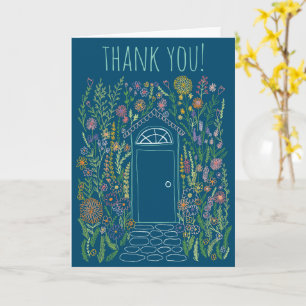 DANK IHNEN Sweet Garden Doodle farbenfroh Doodle Karte