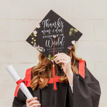 Dank Mama und Vater | Floral Wreath Custom Monogra