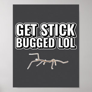 Dank Meme Get Stick Bugged Lol Lustiger Tanzkäfer Poster