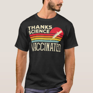 Dank Science geimpft Retro Vintag Pro Impfstoff T-Shirt