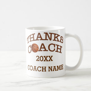 Dank-Trainer-personalisierte Basketball-Tassen Kaffeetasse