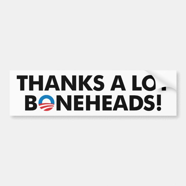 Dank-viel Dummköpfe! Autoaufkleber (Vorne)