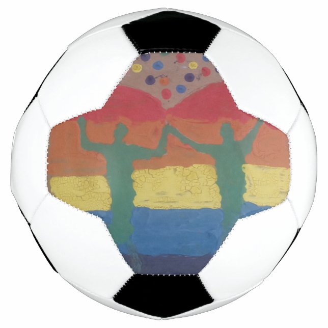 Dank Yeshaya hatten sie die Regenbogenhochzeit Fußball (Vorderseite)