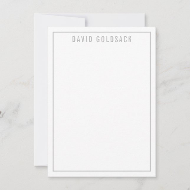 DANK YOU BAR MITZVAH Moderner einfacher Name Blass Dankeskarte (Vorderseite)