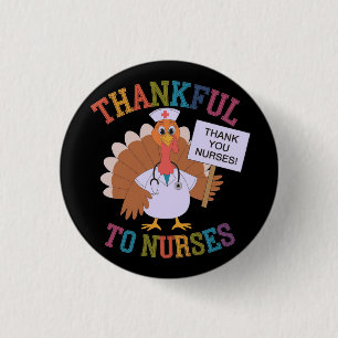 Dankbar an Krankenschwestern, die unsere Helden fe Button