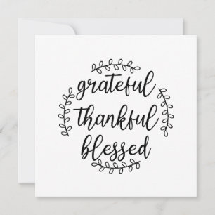 Dankbar Dankbar Gesegnet Einladung