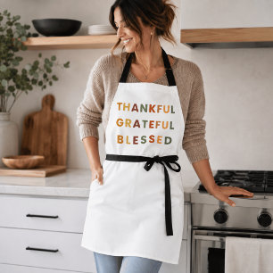 Dankbar Dankbar Gesegnet – Moderner Herbst Schürze