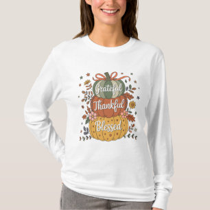 Dankbar Dankbar gesegnet Pumpkin Kitchen   Fall A T-Shirt