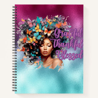 Dankbar, dankbar, gesegnet SpiralNotebook Notizbuch
