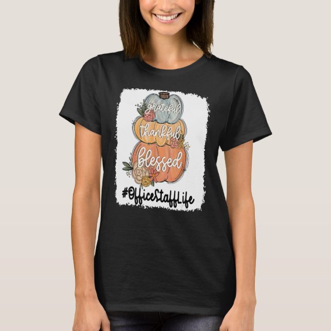 Dankbar Dankbar gesegnet T-Shirt (Vorderseite)