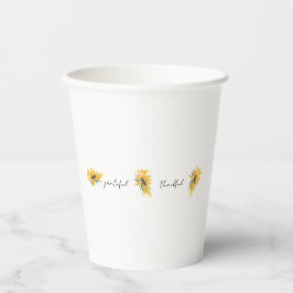 Dankbar dankbar Sonnenblume Pappbecher