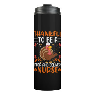 Dankbar, ein Arbeiter und Lieferant zu sein Thermosbecher
