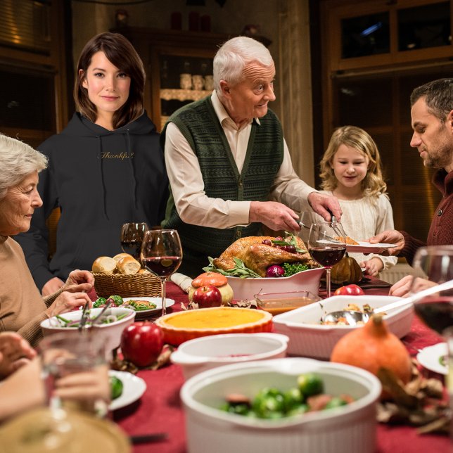 Dankbar einfach Minimalistisch Hoodie (Von Creator hochgeladen)