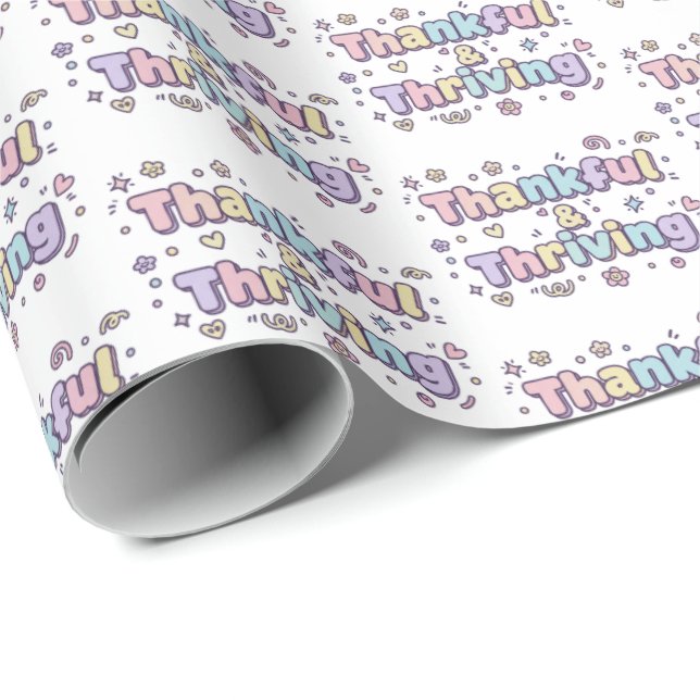 Dankbar & Erfolgreich Geschenkpapier (Rolleneckpunkt)