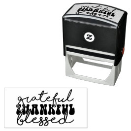 Dankbar Erkenntlich Gesegnet - Erntedankfest Permastempel