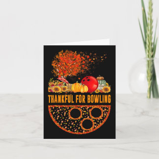 Dankbar für Bowling Ball Pumpkins Fall Tree Vielen Karte