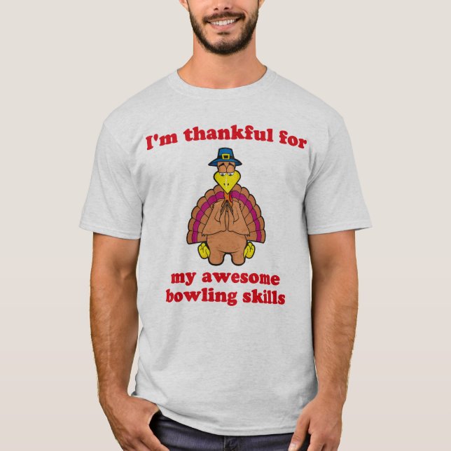 Dankbar für Bowling T-Shirt (Vorderseite)