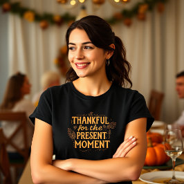 Dankbar für den gegenwärtigen Moment Inspiration T-Shirt