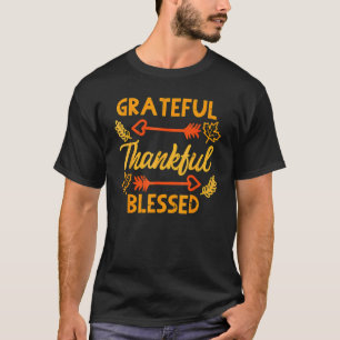 Dankbar für den glücklichen, gesegneten Herbst Ern T-Shirt