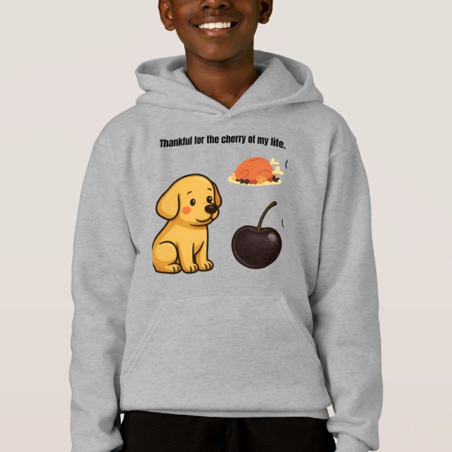 Dankbar für die Kirsche meines Lebens - Niedlicher Hoodie (Vorderseite)