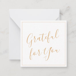 Dankbar für Ihr Script Mitteilungskarte