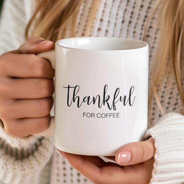 Dankbar für Kaffee  Kaffeetasse (Von Creator hochgeladen)