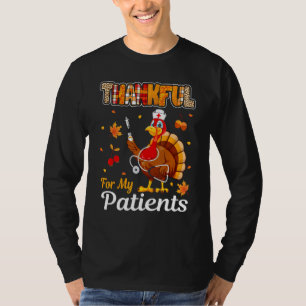 Dankbar für meine Patienten Türkei Nurse Erntedank T-Shirt