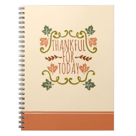 Dankbar für Notizbuch des Tag-Erntedank-| Notizblock