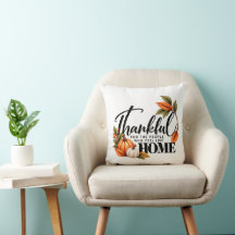 Dankbar für Zuhause – Thanksgiving-Kissen