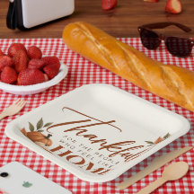 Dankbar für Zuhause – Thanksgiving-Papierplatte