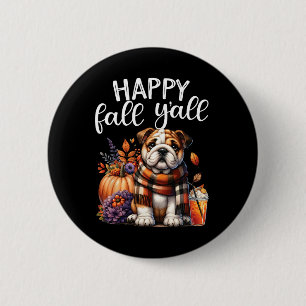 Dankbar, gesegnet englischen Bulldog Fall Y'a Button