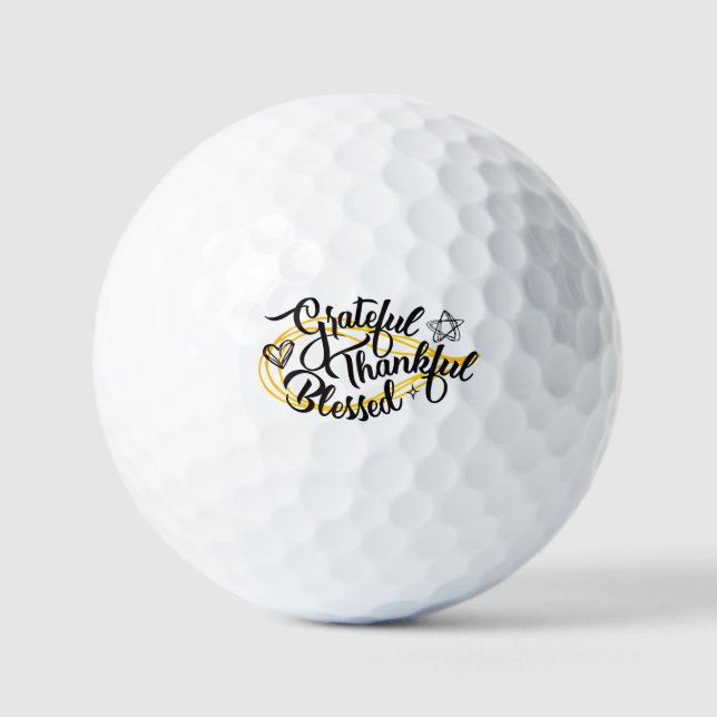 Dankbar, gesegnet Erntedank Geschenke Golfball (Vorderseite)
