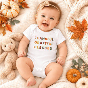Dankbar Gesegnet – Herbst Baby Bodysuit Strampler