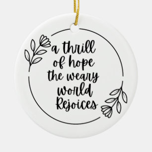 Dankbar, gesegnet, inspirierend Geschenk Keramik Ornament