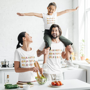 Dankbar gesegnet - Kinder fallen T - Shirt