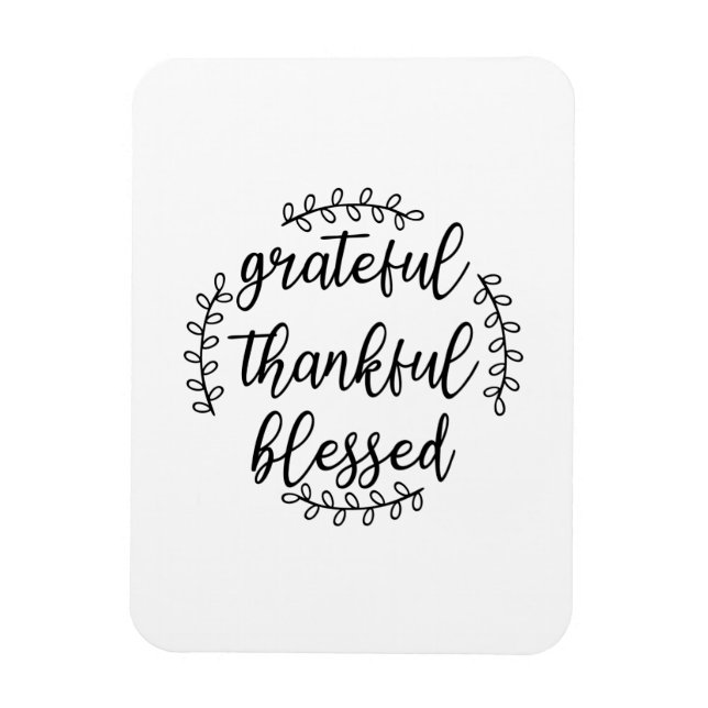 dankbar, gesegnet magnet (Vertikal)