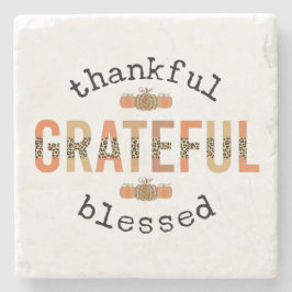 Dankbar, gesegnet Niedlich Fall Erntedank Steinuntersetzer