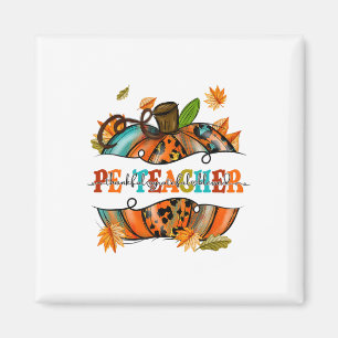 Dankbar, gesegnet Pe Teacher Pumpkin Autum Magnet
