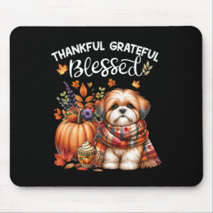 Dankbar, gesegnet Shih Tzu Dog Fall Y'all Mousepad