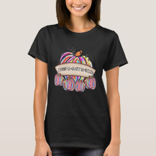 Dankbar gesegnete Kürbiskins Gefärbte Krawatte Tha T-Shirt