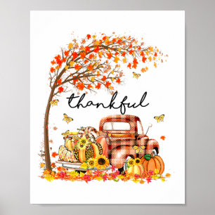 Dankbar gesegnete Kürbiskröte ihren Fall Y Poster