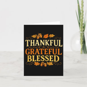 Dankbar Gesegneter Herbst Thanksgiving Karte