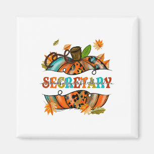 Dankbar, gesegneter Sekretär, Pumpkin Herbst Magnet