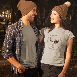 Dankbar, gesegneter Western Freundschaft Tri-Blend Shirt