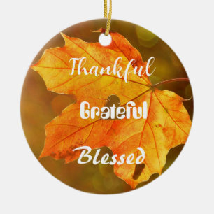 Dankbar Grateful gesegnete Erntedank Ornament