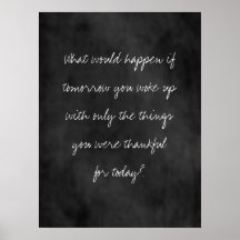 Dankbar heute Chalkboard