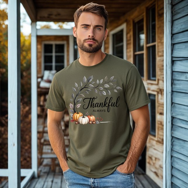 Dankbar, immer elegant Erntedank Herbst T-Shirt (Von Creator hochgeladen)