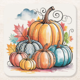 dankbar rechteckiger pappuntersetzer