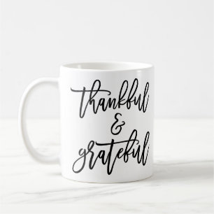 Dankbar und dankbar kaffeetasse